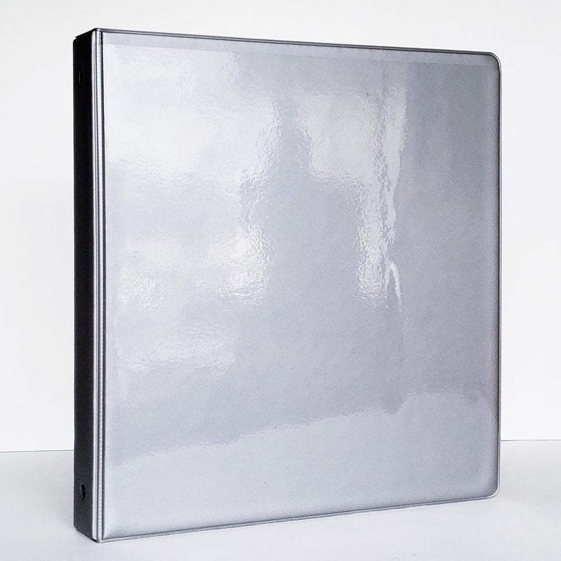 Nancy Nikko Easel Ring Binders - Flip Over The top Style Platform Construction. (Silver, 11" X 8 1/2" Sheet Size Bound on 11" Side) - Image 1
